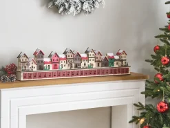 Dekoracja świąteczna LED ASPERN Kalendarz adwentowy 18 cm Czerwony