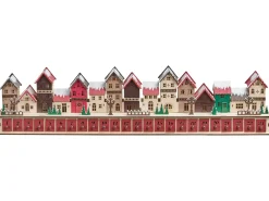 Dekoracja świąteczna LED ASPERN Kalendarz adwentowy 18 cm Czerwony