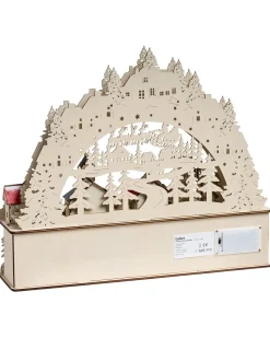 Dekoracja świąteczna LED BOLKESJO 39 cm Jasnobrązowy