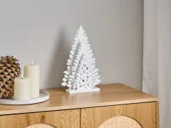 Dekoracja świąteczna LED EMMESAN Choinka 33 cm Biały