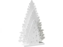 Dekoracja świąteczna LED EMMESAN Choinka 33 cm Biały