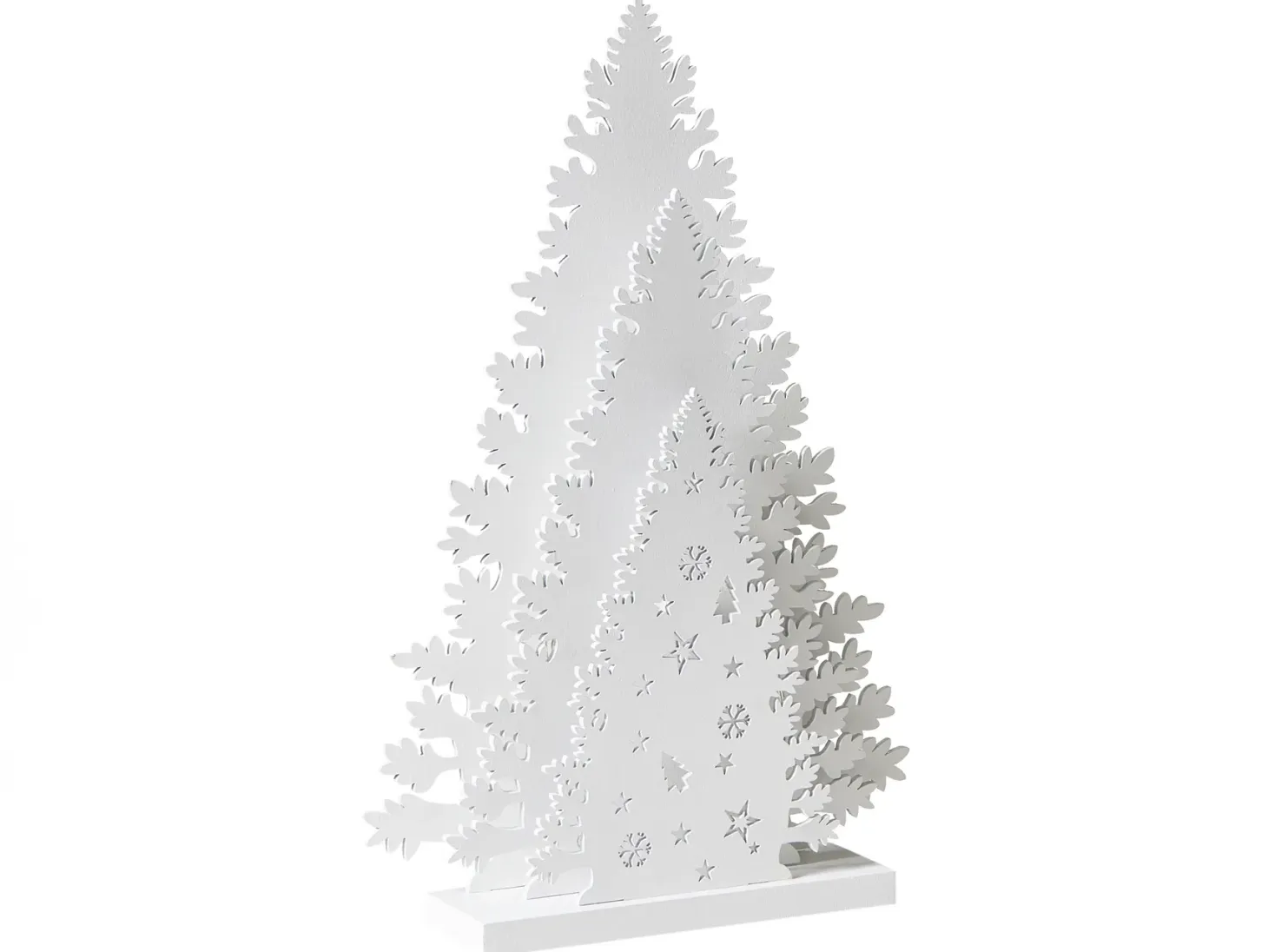 Dekoracja świąteczna LED EMMESAN Choinka 33 cm Biały
