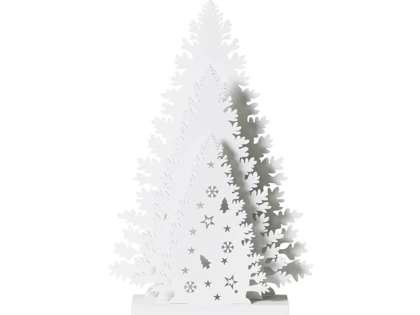 Dekoracja świąteczna LED EMMESAN Choinka 33 cm Biały