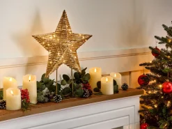 Dekoracja świąteczna LED FARUP Gwiazda 51 cm Złoty