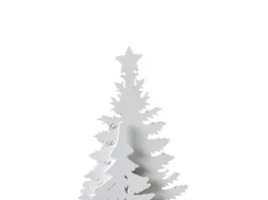 Dekoracja świąteczna LED FEMAN Choinka Renifer 36 cm Biały