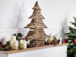 Dekoracja świąteczna LED FURESO Choinka 60 cm Naturalny