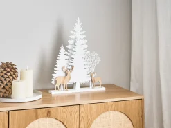 Dekoracja świąteczna LED GISSELAN 45 cm Biały