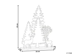 Dekoracja świąteczna LED GISSELAN 45 cm Biały