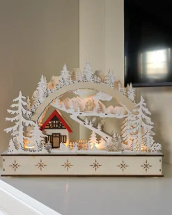 Dekoracja świąteczna LED GOKSJO 33 cm Jasnobrązowy