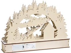 Dekoracja świąteczna LED GOKSJO 33 cm Jasnobrązowy