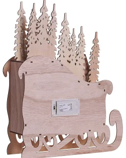 Dekoracja świąteczna LED IMPALA Kalendarz adwentowy 40 cm Jasnobrązowy