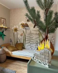 Dekoracja świąteczna LED IMPALA Kalendarz adwentowy 40 cm Jasnobrązowy