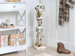 Dekoracja świąteczna LED LIESVESI Latarnia 80 cm Jasnobrązowy