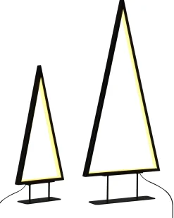 Dekoracja świąteczna LED LOPPI Choinka 47/69 cm Czarny