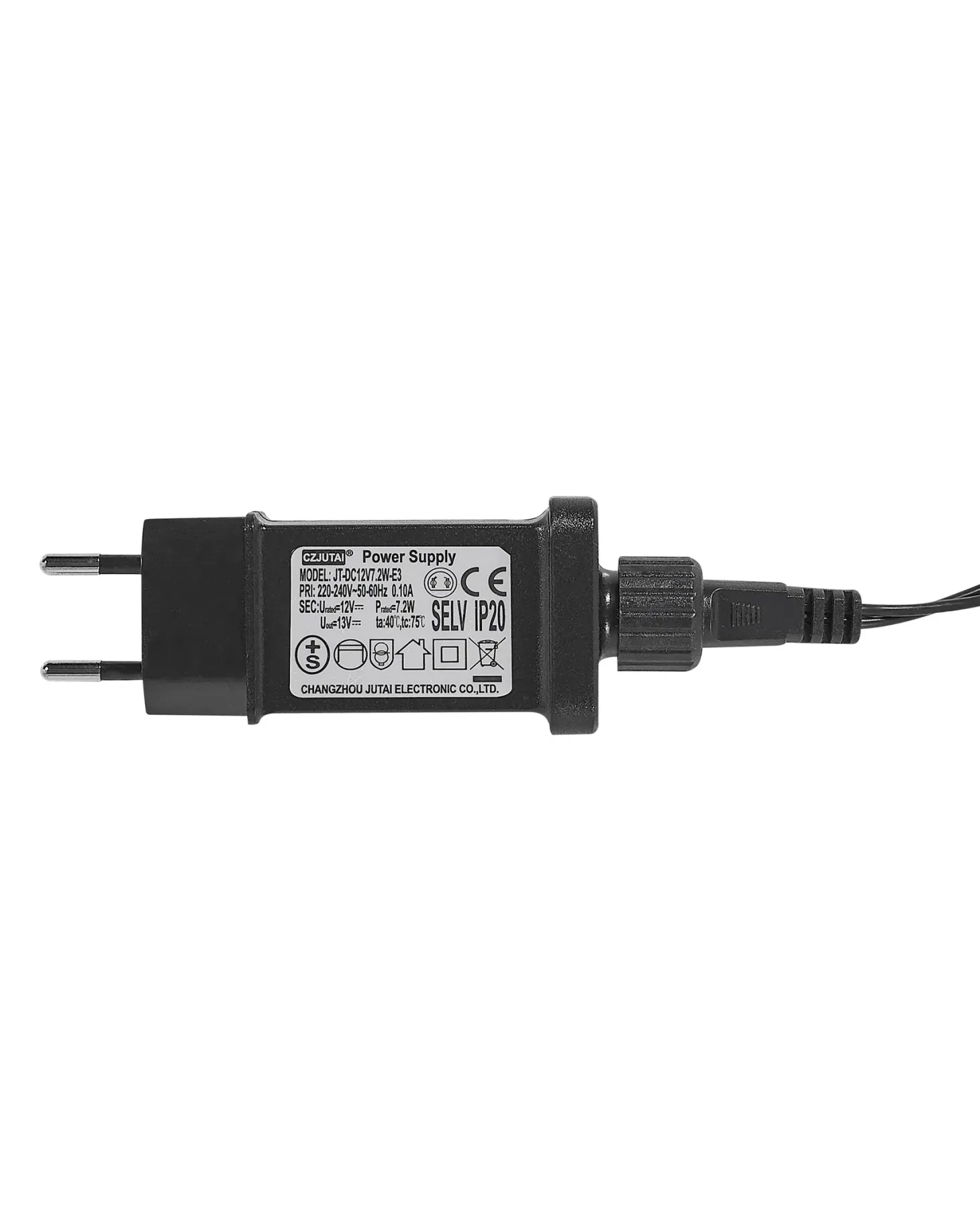 Dekoracja świąteczna LED LOPPI Choinka 47/69 cm Czarny