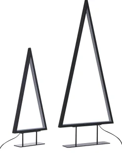Dekoracja świąteczna LED LOPPI Choinka 47/69 cm Czarny