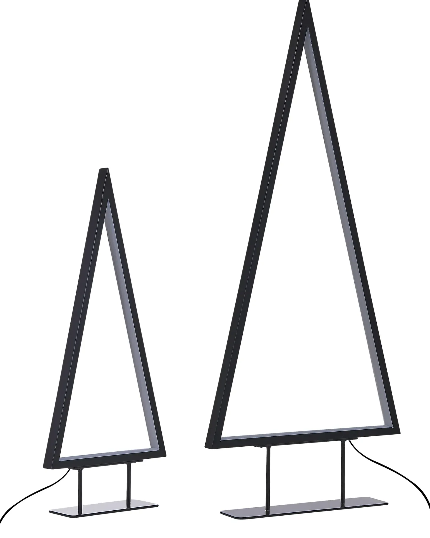 Dekoracja świąteczna LED LOPPI Choinka 47/69 cm Czarny