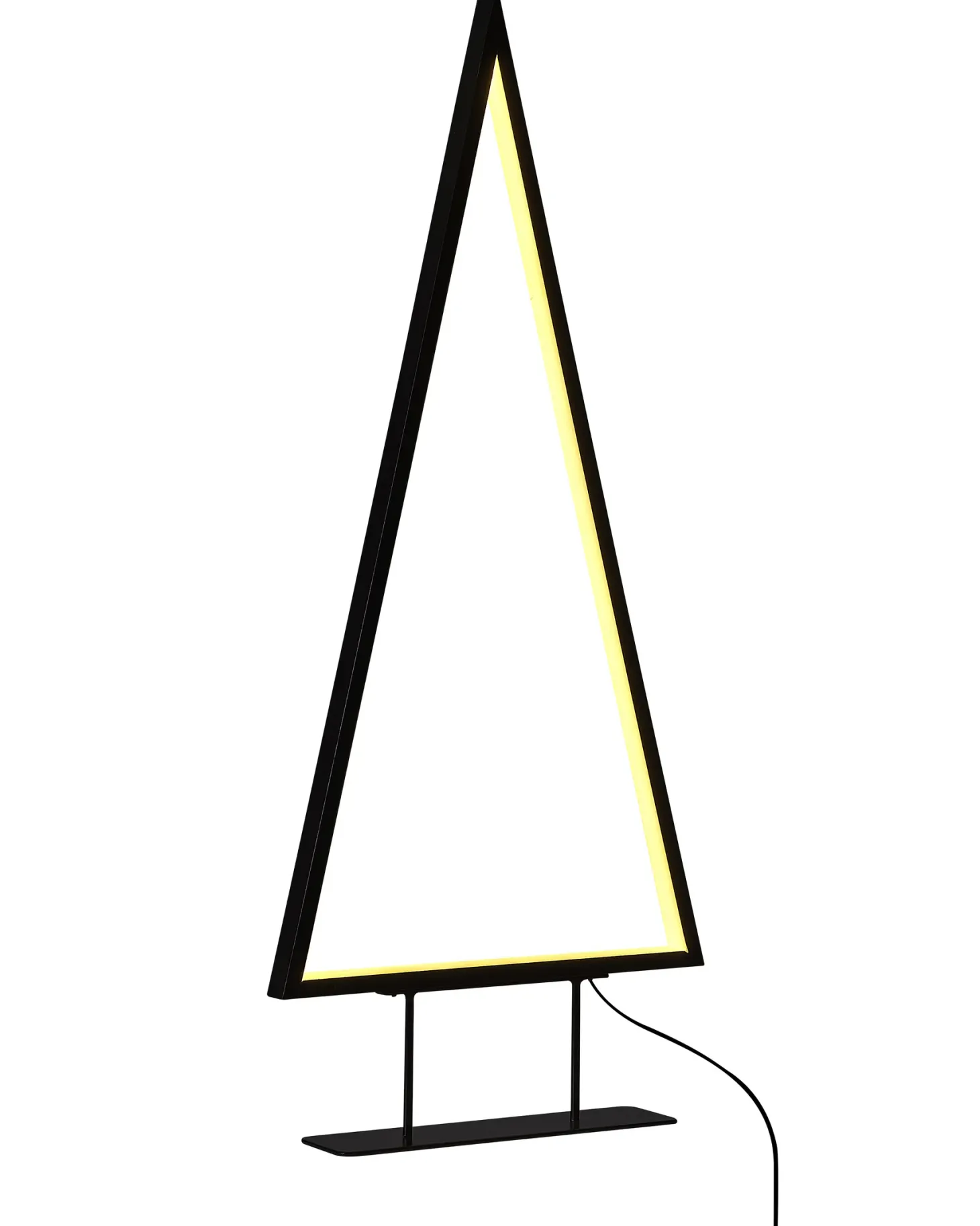 Dekoracja świąteczna LED LOPPI Choinka 47/69 cm Czarny