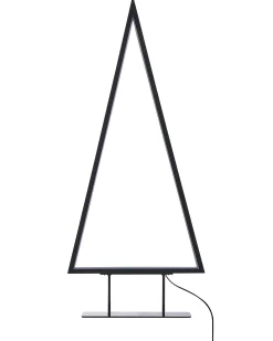 Dekoracja świąteczna LED LOPPI Choinka 47/69 cm Czarny