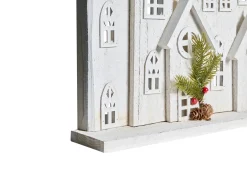 Dekoracja świąteczna LED MAAVESI Domek 53 cm Biały