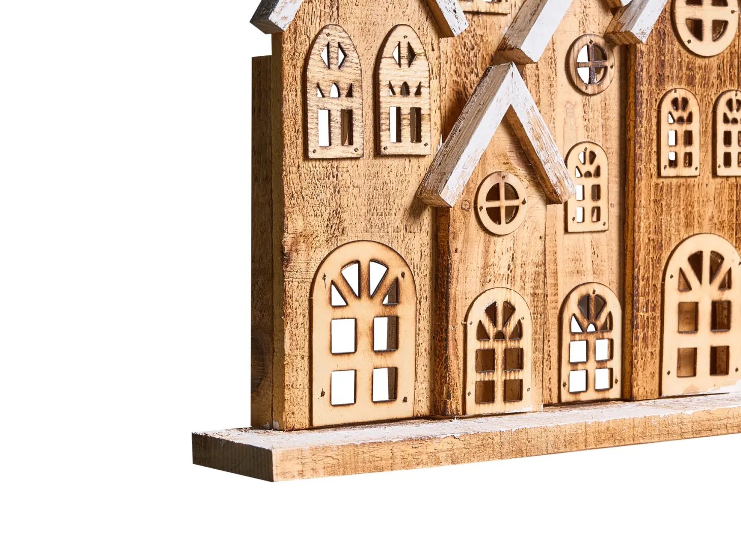 Dekoracja świąteczna LED MALLOS Domek 45 cm Brązowy