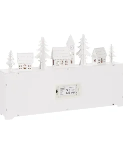 Dekoracja świąteczna LED MUONIO Kalendarz adwentowy 24 cm Biały