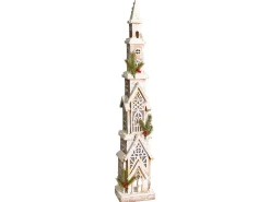 Dekoracja świąteczna LED NASIJARVI Domek 85 cm Jasnobrązowy