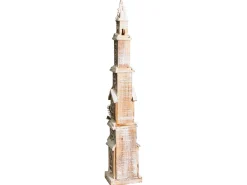 Dekoracja świąteczna LED NASIJARVI Domek 85 cm Jasnobrązowy