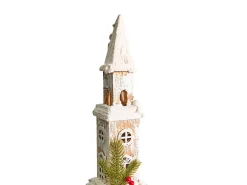 Dekoracja świąteczna LED NASIJARVI Domek 85 cm Jasnobrązowy