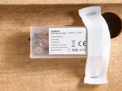 Dekoracja świąteczna LED NASIJARVI Domek 85 cm Jasnobrązowy