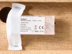 Dekoracja świąteczna LED NILAKA Domek 85 cm Jasnobrązowy