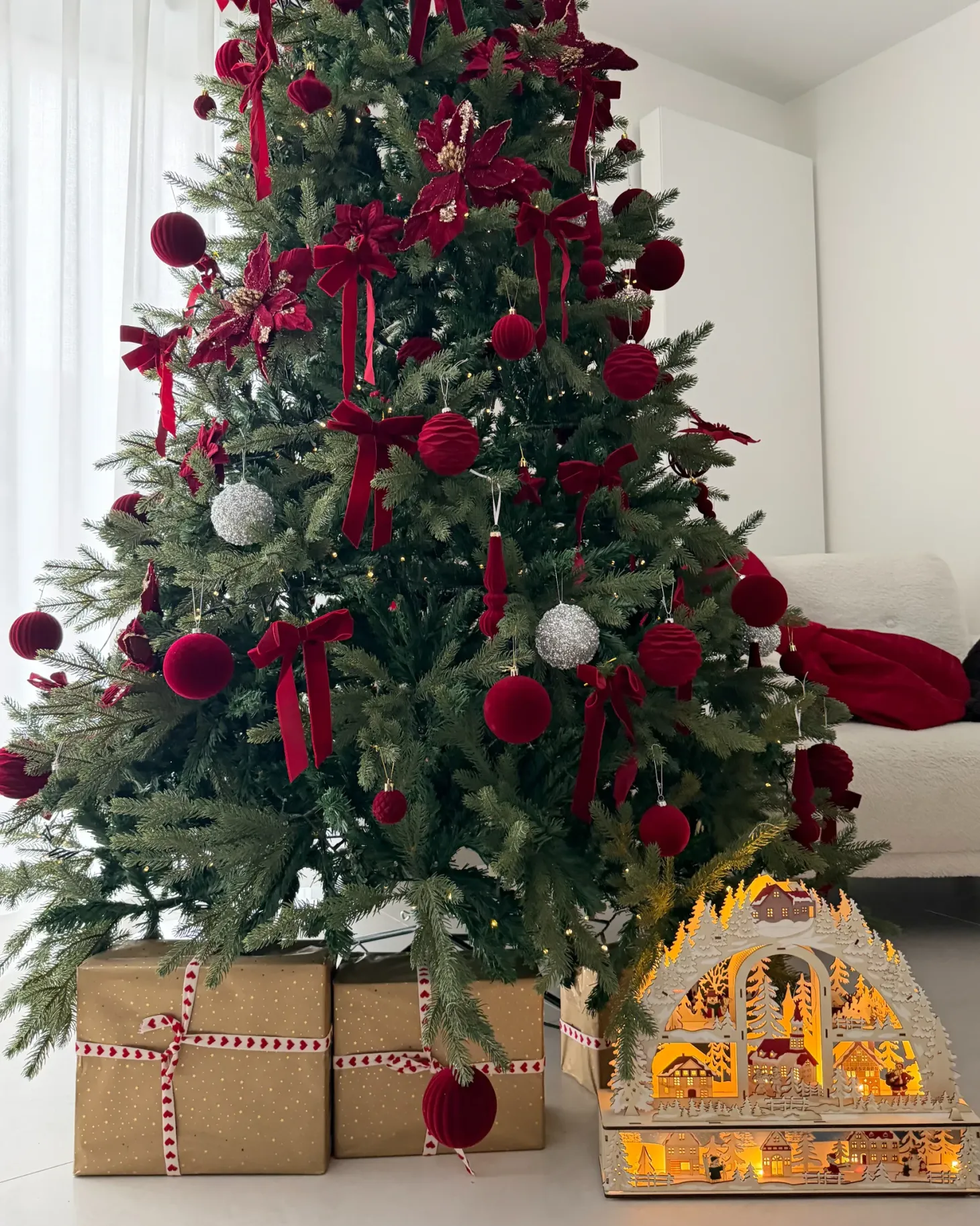 Dekoracja świąteczna LED NORSJO 36 cm Jasnobrązowy