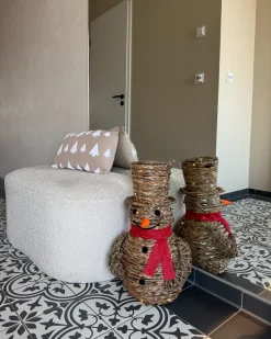 Dekoracja świąteczna LED OLAFSVIK Bałwan 52 cm Naturalny