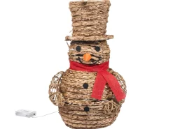 Dekoracja świąteczna LED OLAFSVIK Bałwan 52 cm Naturalny