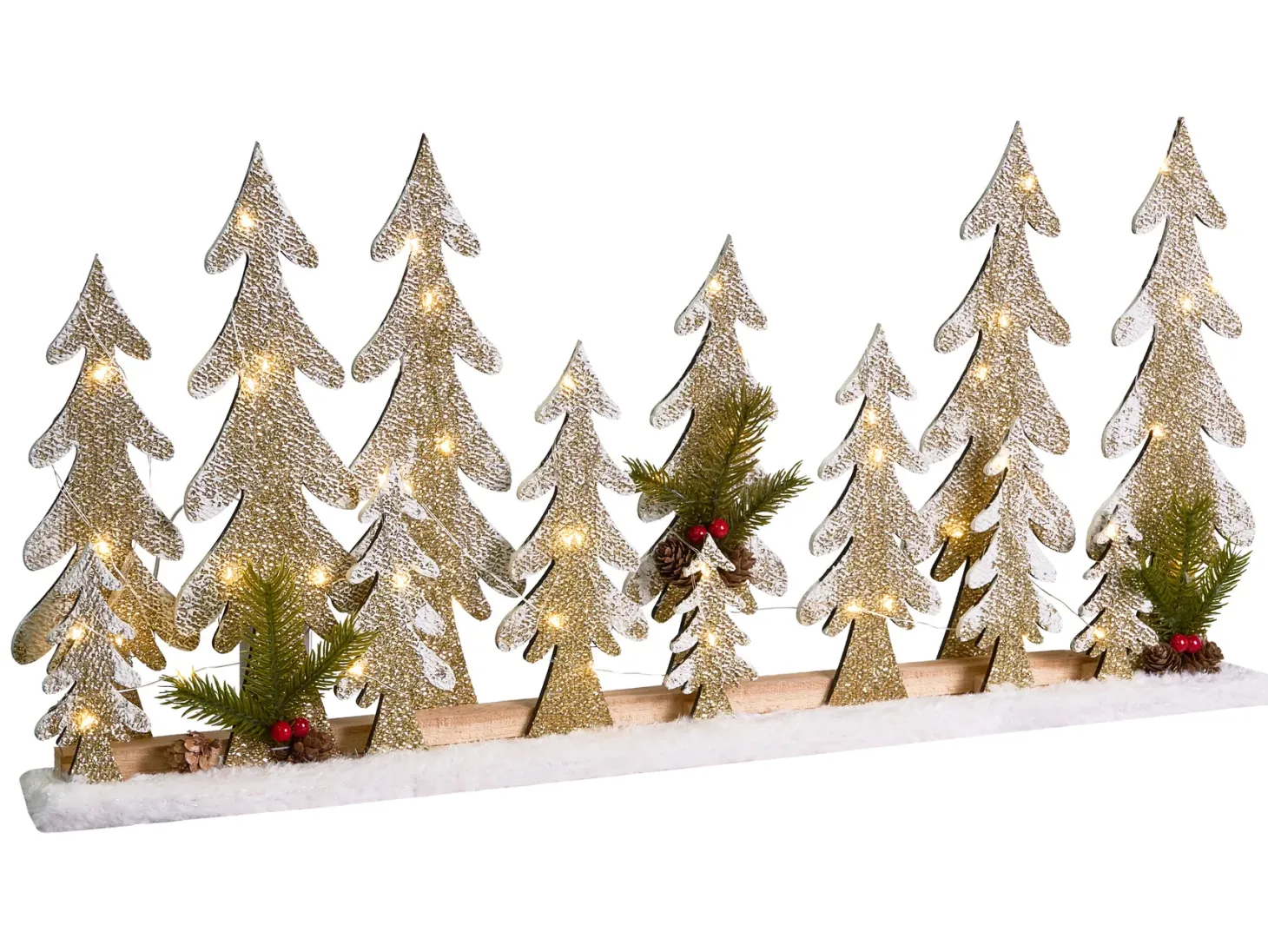 Dekoracja świąteczna LED ORIVESI Choinka 30 cm Jasnobrązowy
