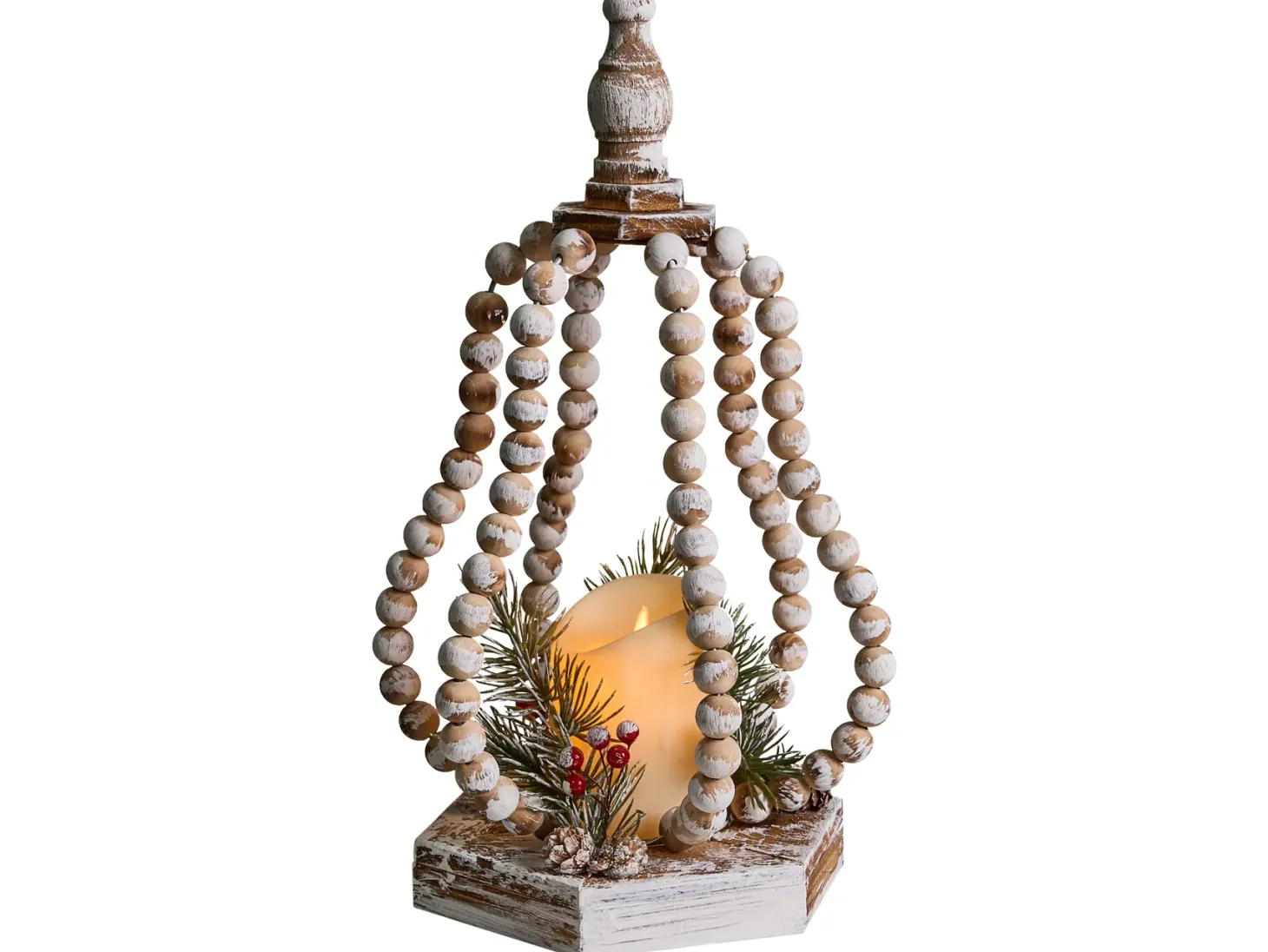 Dekoracja świąteczna LED PETRUMA 40 cm Jasnobrązowy