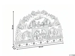 Dekoracja świąteczna LED SELURA 30 cm Jasnobrązowy
