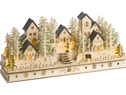 Dekoracja świąteczna LED VANSJO 22 cm Jasnobrązowy