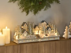 Dekoracja świąteczna LED VANSJO 22 cm Jasnobrązowy