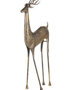 Dekoracja świąteczna podłogowa PELLO Renifer 126 cm Złoty