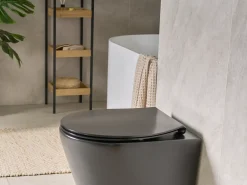Deska sedesowa PUTUMAYO Smukła Wolnoopadająca Duroplast Czarny