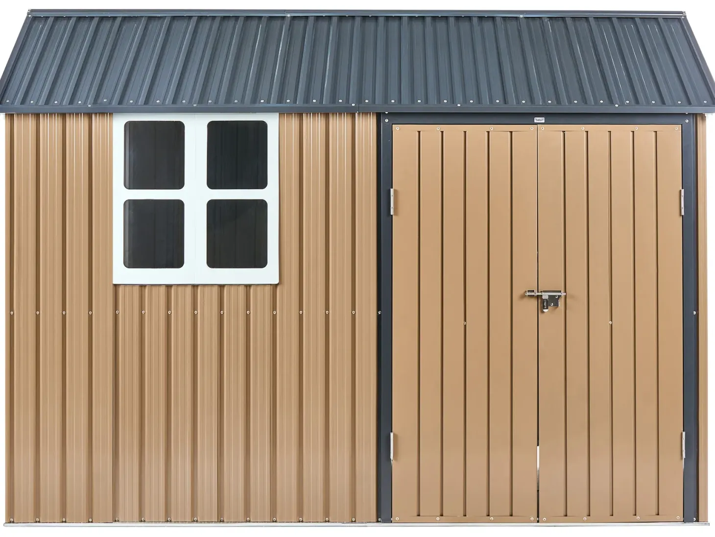 Domek narzędziowy NOCCIANO 313 cm 220 cm Brązowy