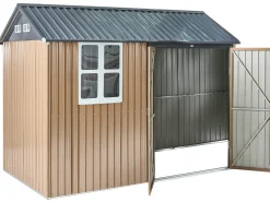 Domek narzędziowy NOCCIANO 313 cm 220 cm Brązowy