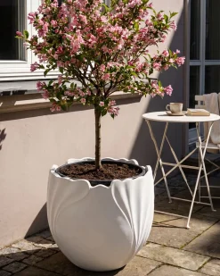 Donica ARPONE 44 cm Złamana biel