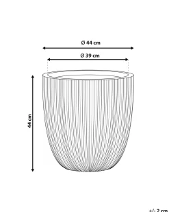 Donica CHIOS 44 cm Czarny