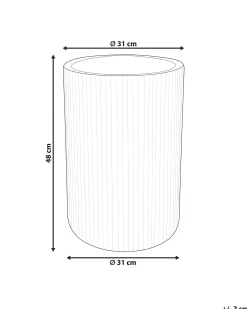 Donica EANTIO 30 cm Czarny