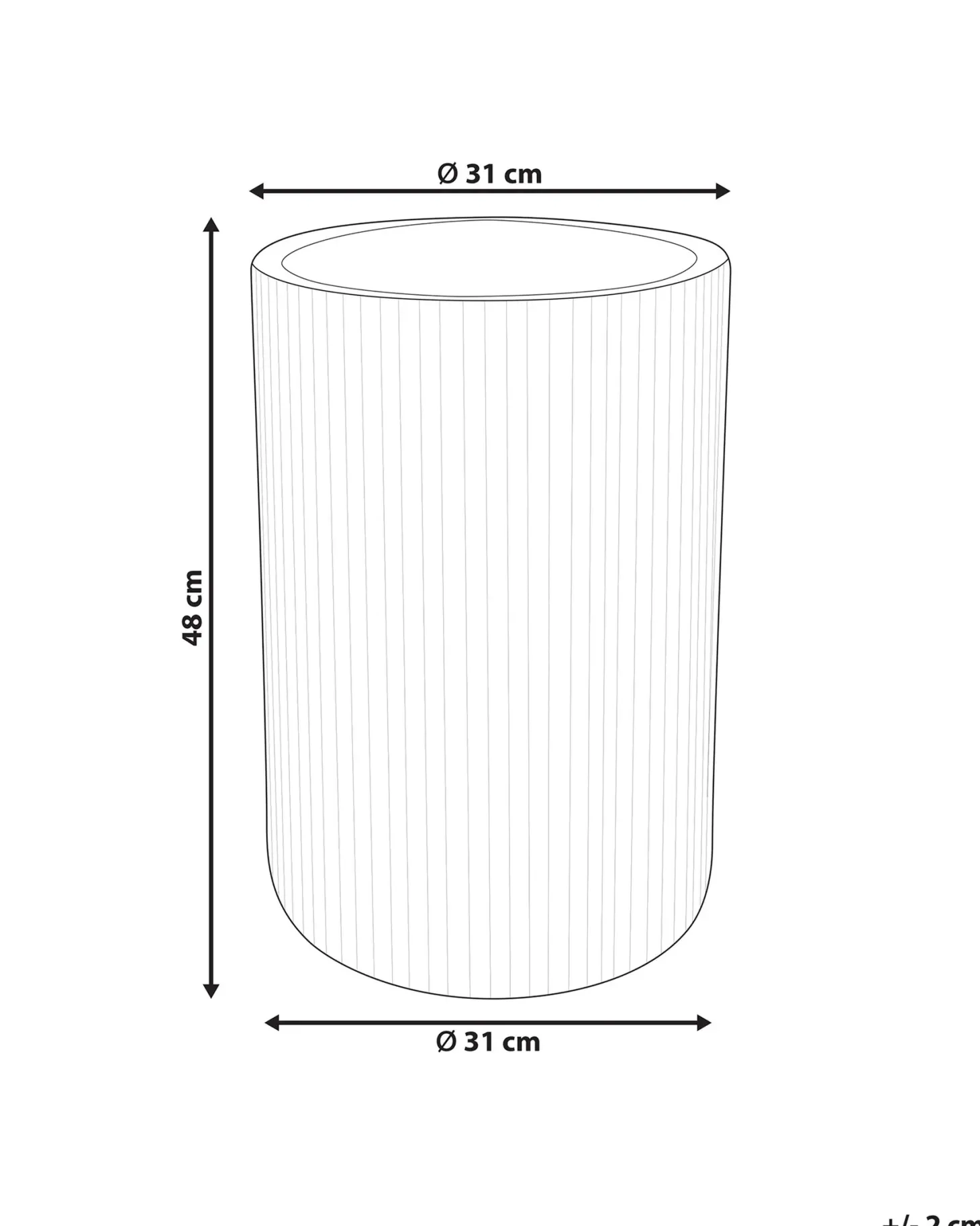 Donica EANTIO 30 cm Czarny