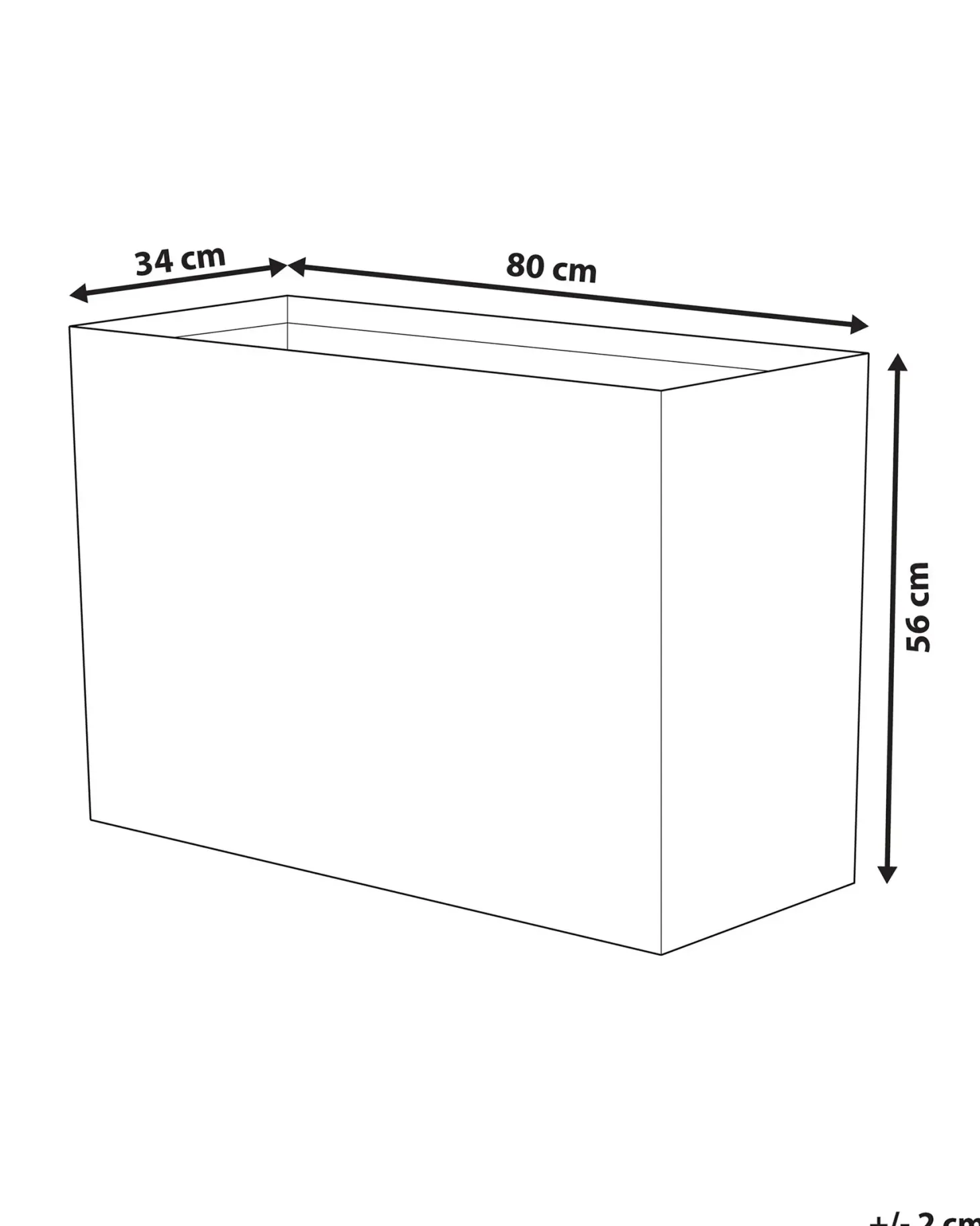 Donica EDESSA 80 cm Jasnobeżowy