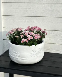 Donica FTERO 35 cm Złamana biel