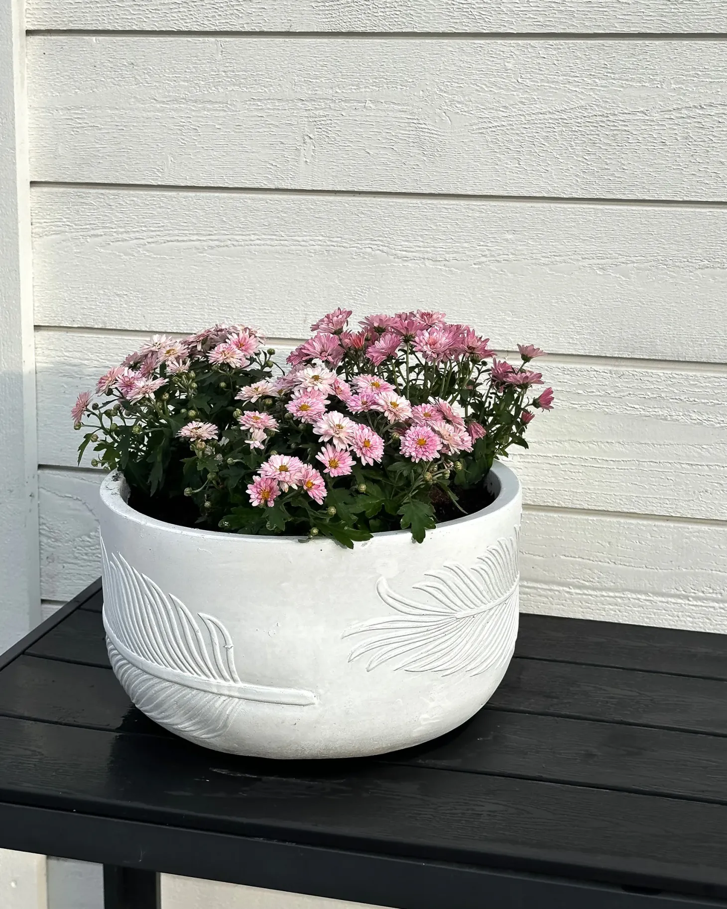 Donica FTERO 35 cm Złamana biel